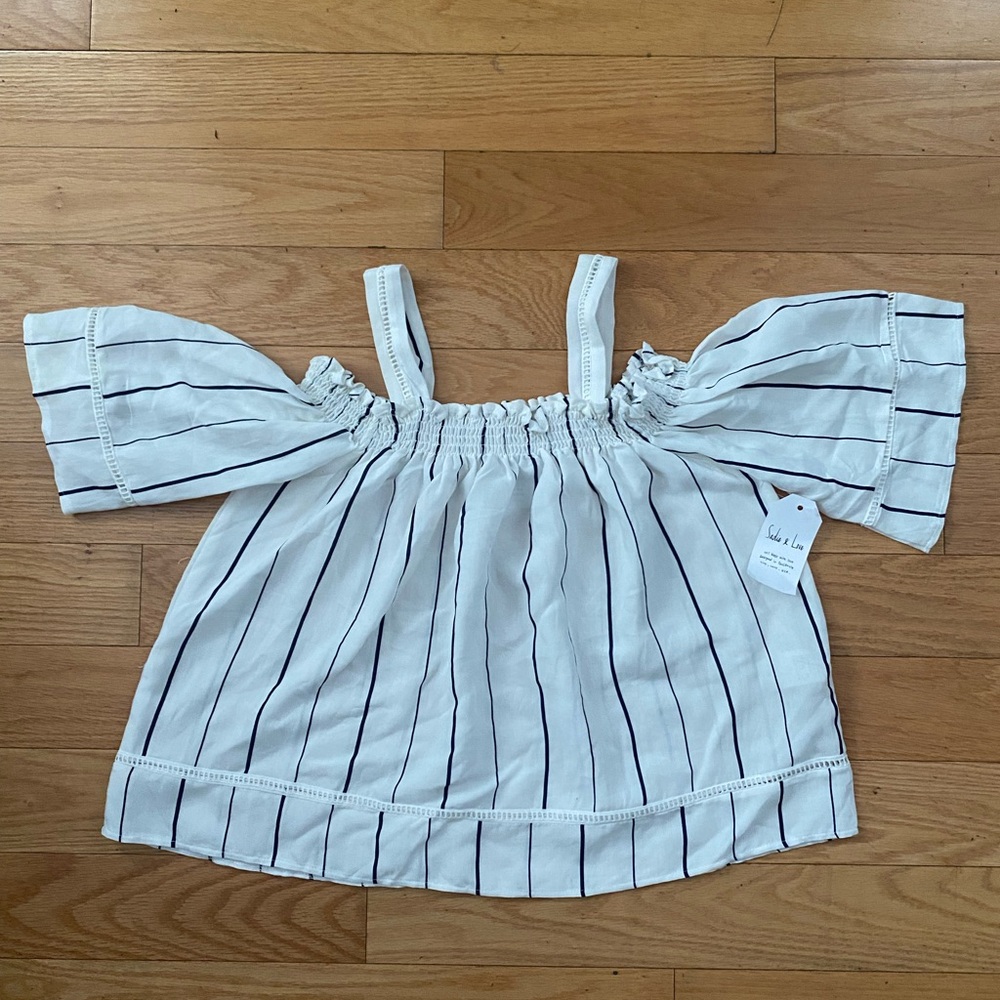 Striped Off-Shoulder Top